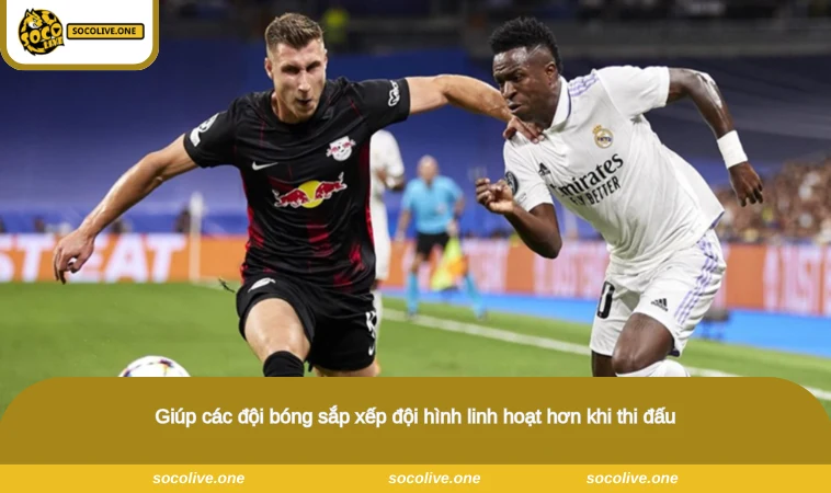Tiki Taka - Nghệ Thuật Kiểm Soát Bóng Các Cầu Thủ Theo Đuổi 3 Giúp các đội bóng sắp xếp đội hình linh hoạt hơn khi thi đấu